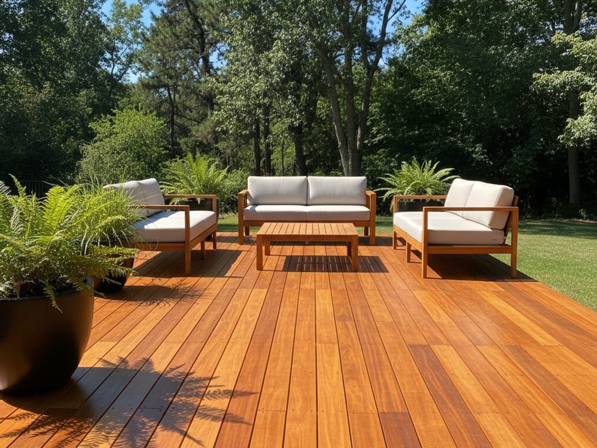 Restored natural cedar deck in Millcreek